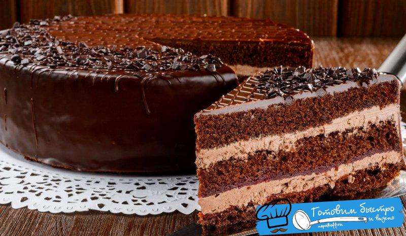 Как быстро приготовить шоколадно - творожный торт