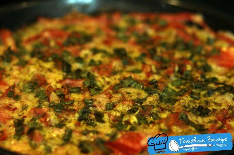 Как быстро приготовить овощную пиццу без муки