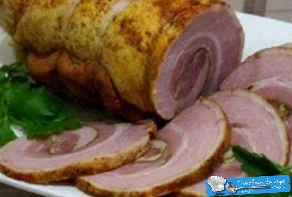Мясной рулет из свинины - рецепт в мультиварке с фото и видео