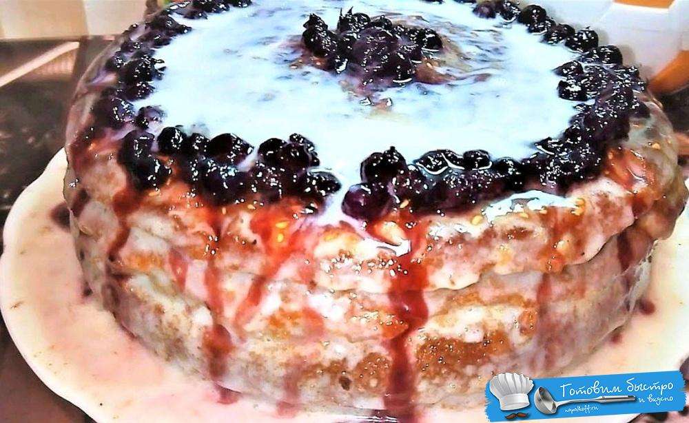 Торт из ягодного и фруктового варенья - рецепт с фото и видео