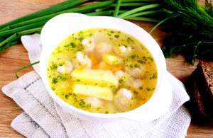 Наваристый картофельный суп с фрикадельками
