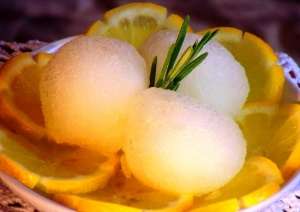 Лимонный сорбет с розмарином