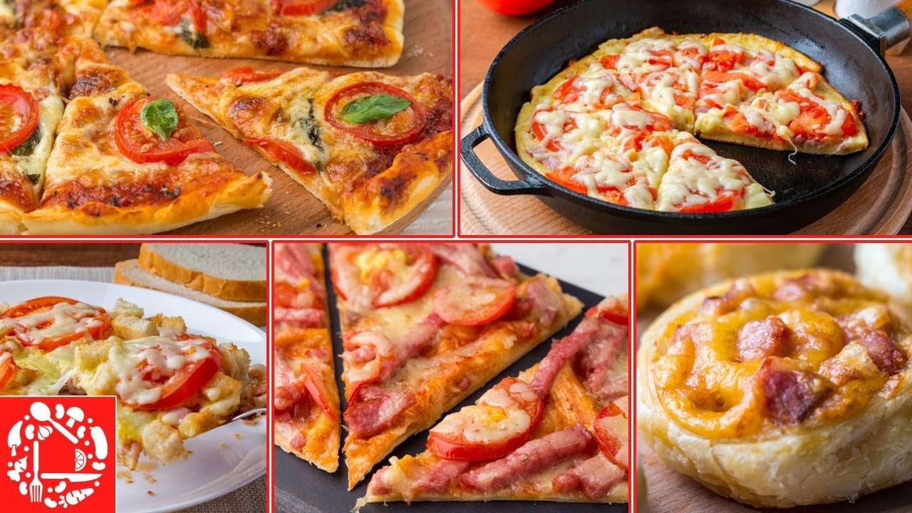 5 видов Пиццы на любой Вкус. Разные Идеи приготовления