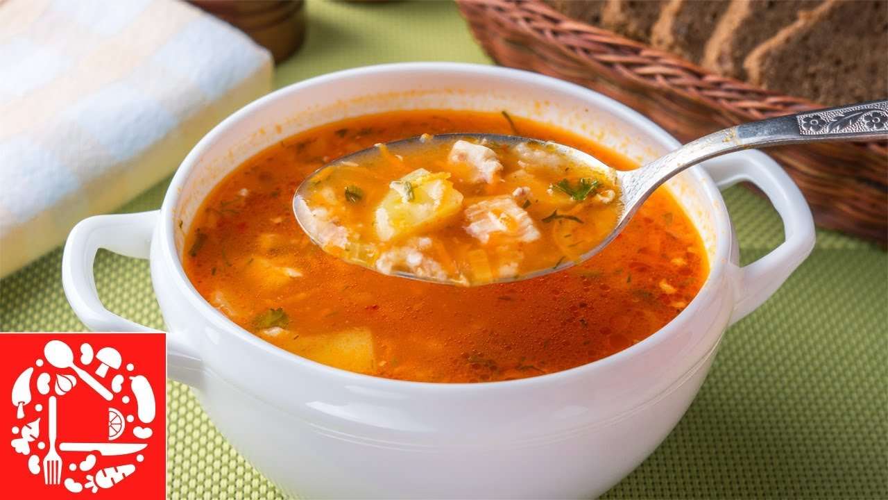 Мой любимый рецепт супа! Простой томатный Суп с Курицей и Рисом