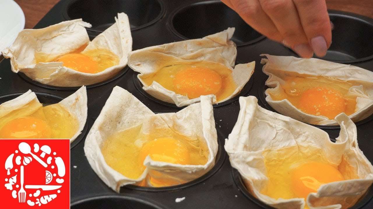 Простой и необычный завтрак из яиц. 