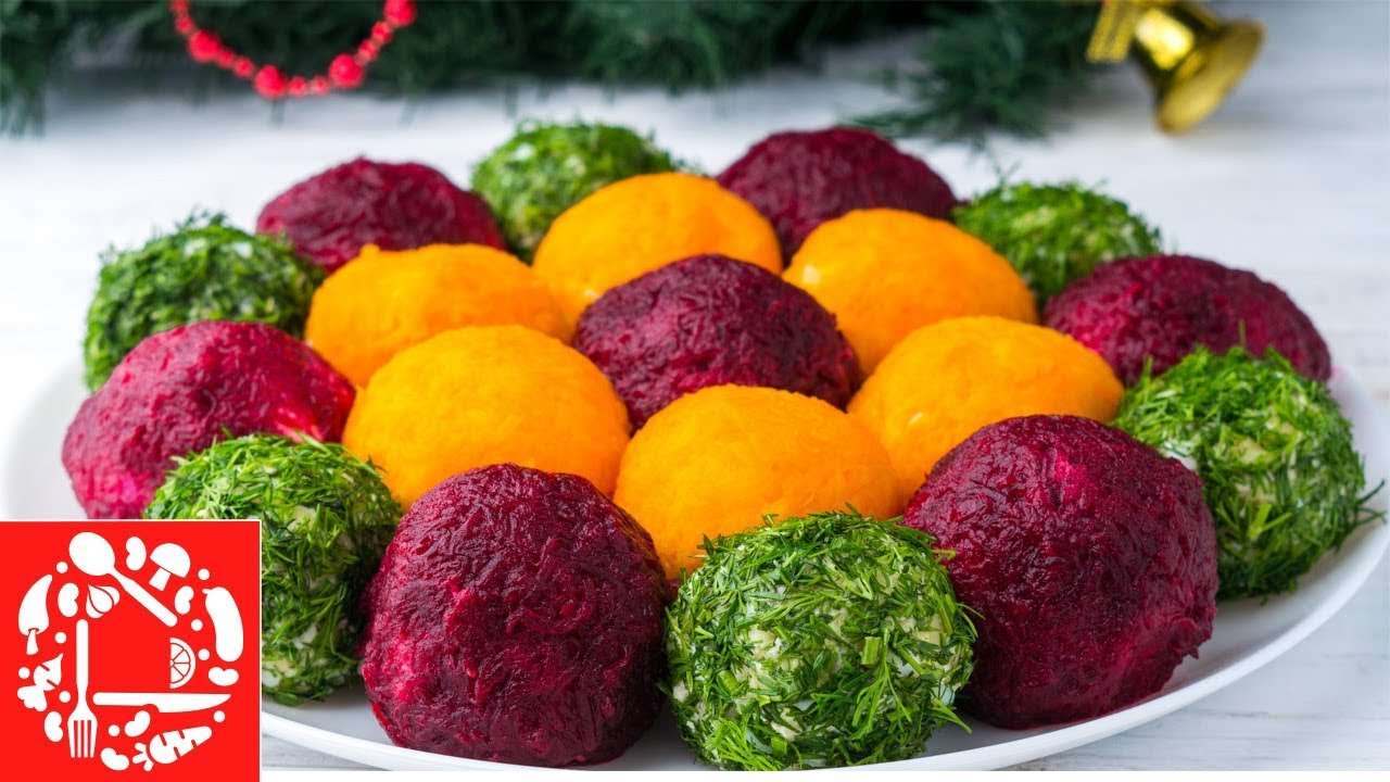 Салат-закуска Цветок! Прекрасная идея для Новогоднего стола! Рецепты на Новый Год 2019