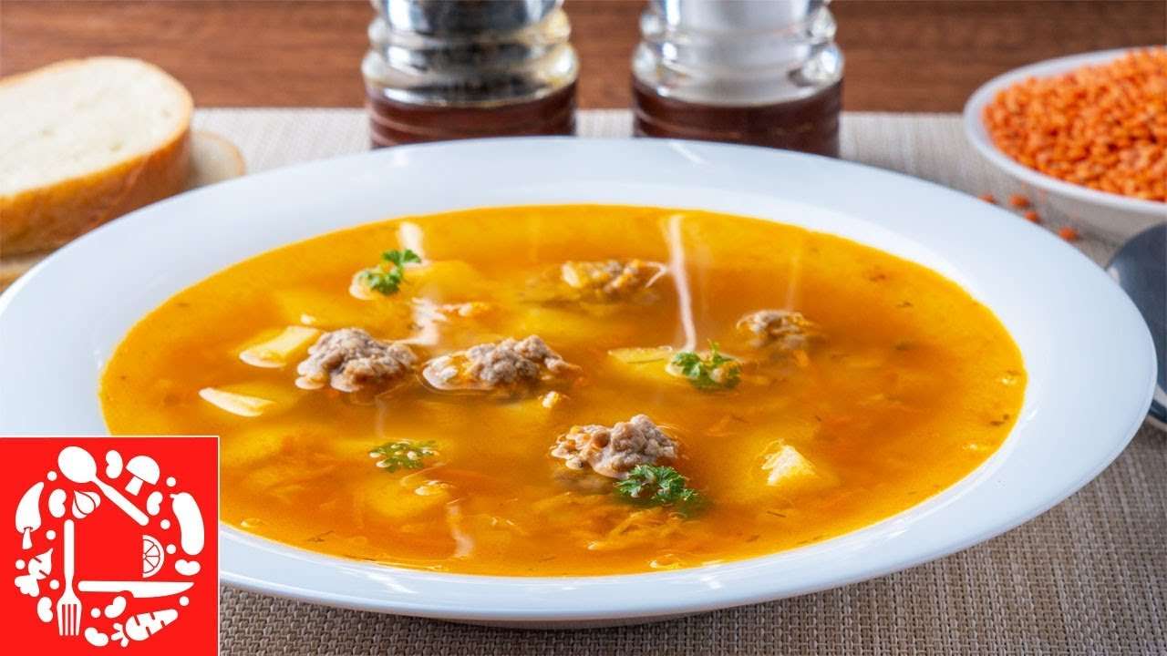 Суп на каждый день: Понравится Всем! Суп из чечевицы с фрикадельками