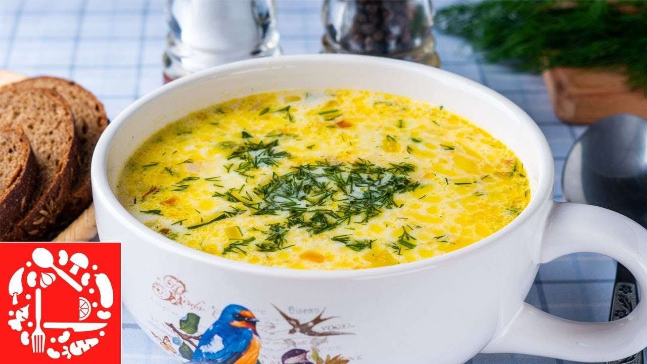 Суп с Плавленым Сырком и зеленым Горошком. Ну Очень вкусный!