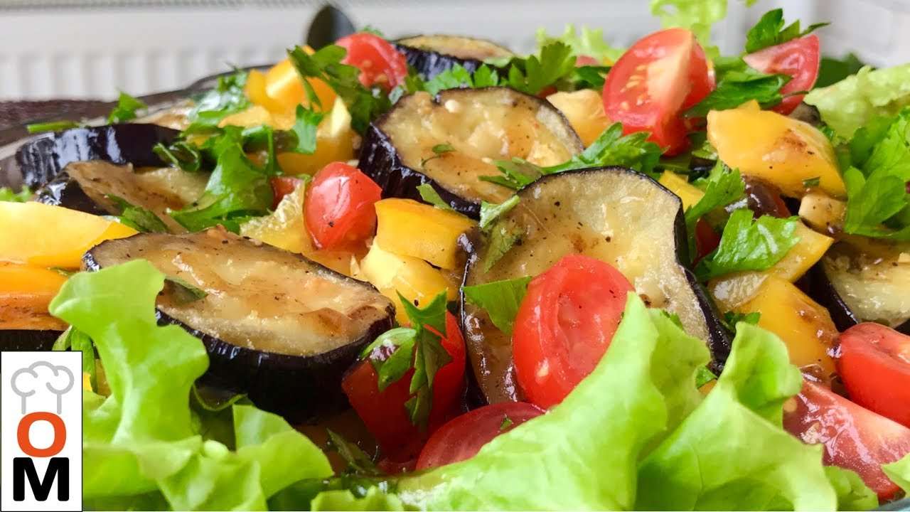 Теплый Салат из Баклажанов + Вкусный Соус | Warm Eggplant Salad + Delicious Sauce