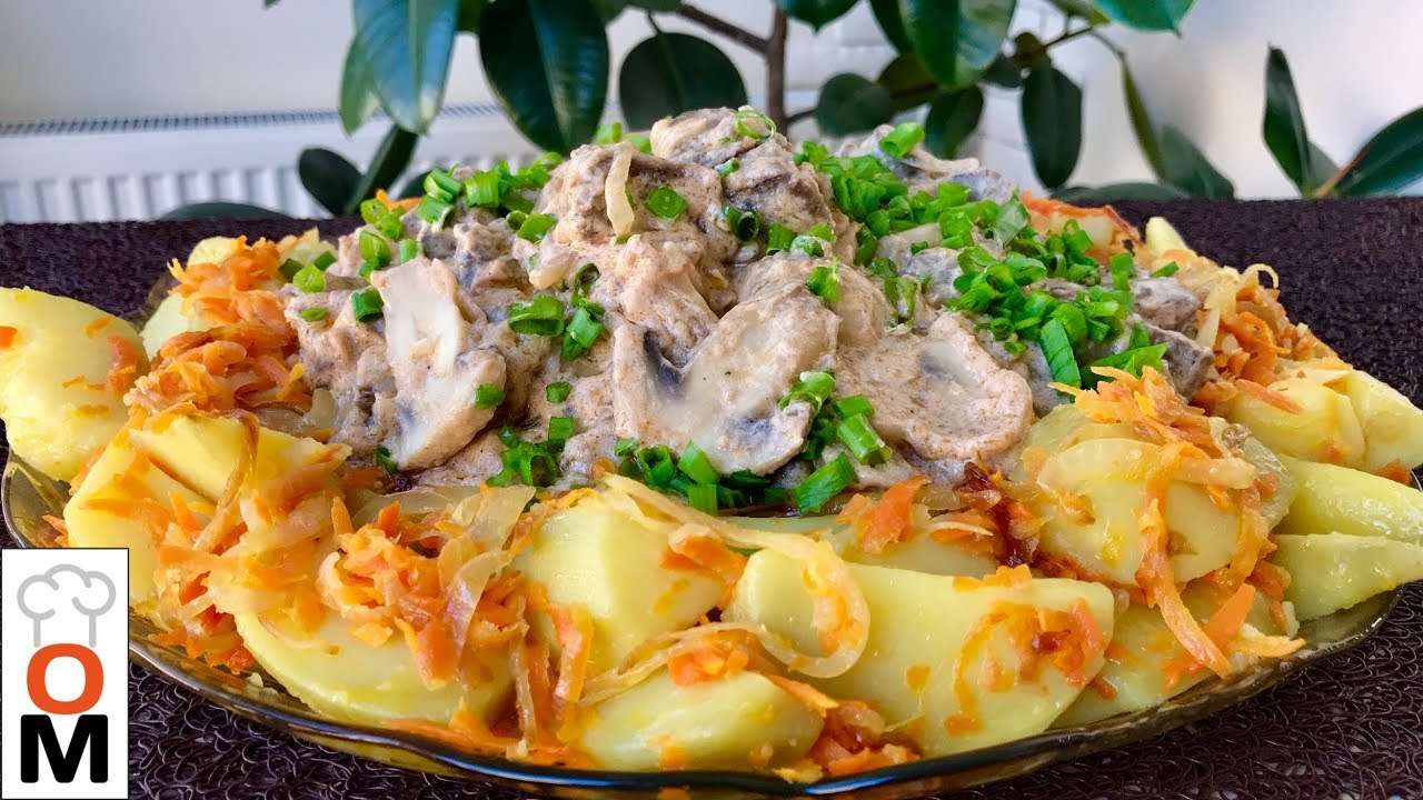 Вкуснейший Обед На Большую Семью | Картофель с Грибами и Печенкой | Lunch Ideas/ Ольга Матвей