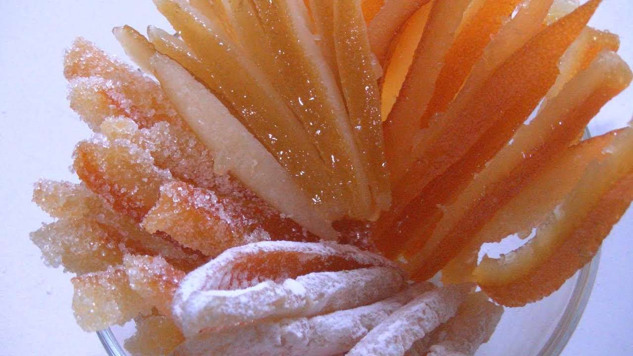 Цукаты из цитрусовых (апельсиновых и лимонных корок) для вкусной и ароматной выпечки.