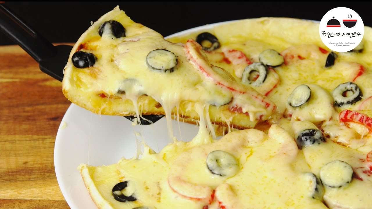 ПИЦЦА НА СКОВОРОДЕ  Быстрый рецепт вкусной пиццы  Pizza in a Pan