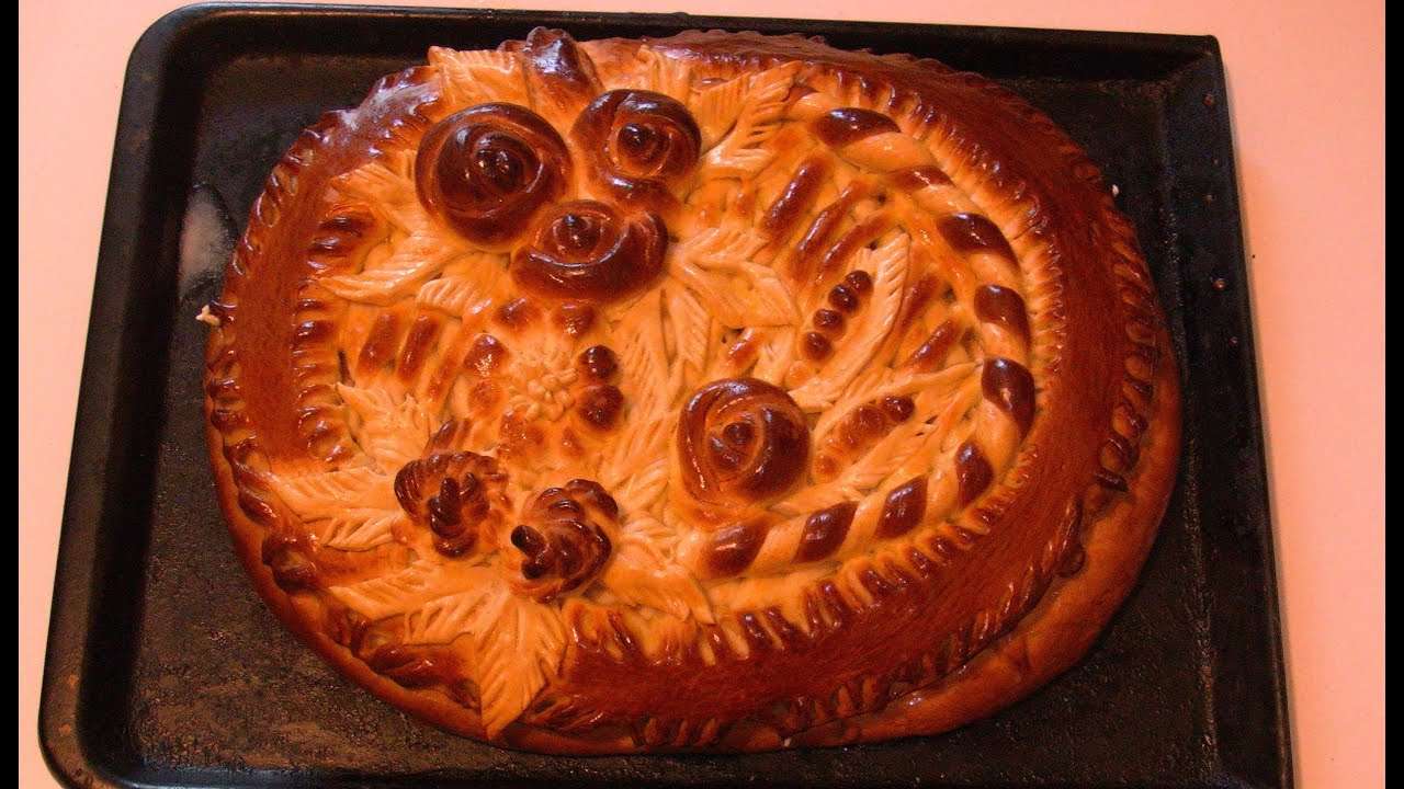 Пирог с яблоками.(Дрожжевое тесто) / Pie with apples. (Yeast dough)