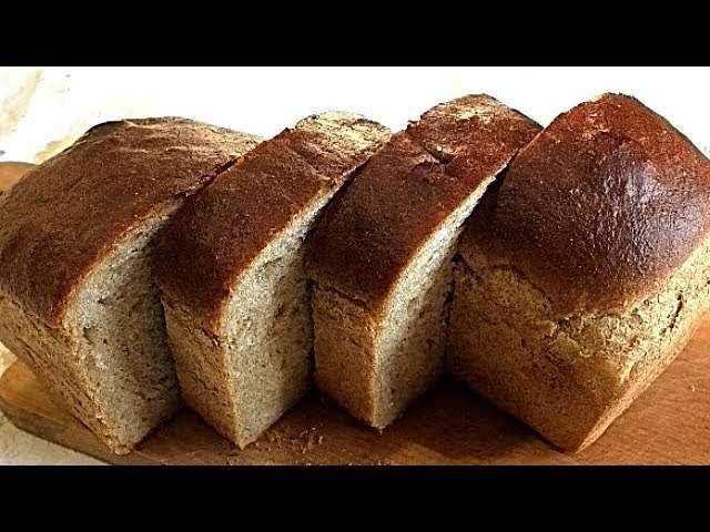 ПШЕНИЧНО - РЖАНОЙ ХЛЕБ.  Вкусно и полезно/WHEAT - Rye bread.