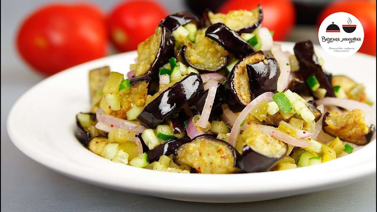 Салат из Баклажанов К ШАШЛЫКУ и не только  Очень Вкусно и Остренько! Eggplant Salad