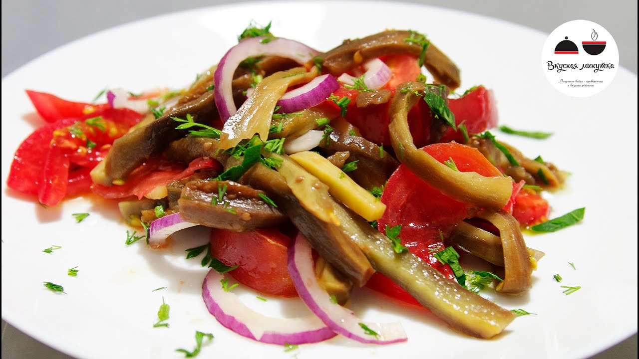 Салат из баклажанов на каждый день  Простейший вкусный салат  Eggplant Salad