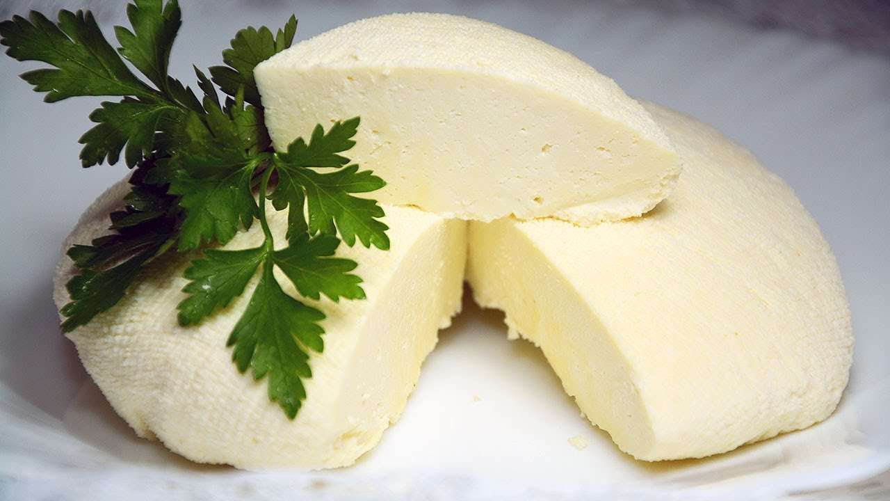 Сыр за 10 минут из молока + Время на стекание сыворотки ☆ Как приготовить сыр в домашних условиях