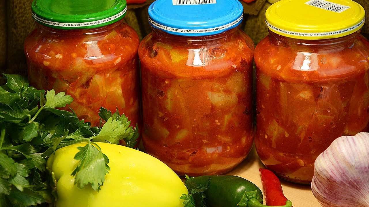 Улётный САЛАТ НА ЗИМУ из кабачков, помидоров и болгарского перца – Смело готовьте двойную порцию!