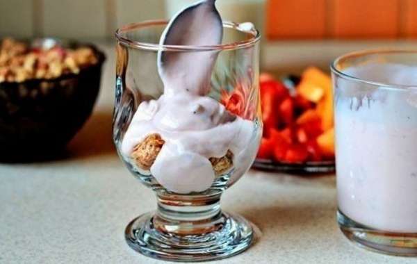 Фруктовый десерт с йогуртом - рецепт с фото