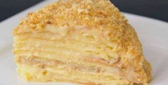 Торт "Наполеон" с заварным кремом и пошаговым рецептом